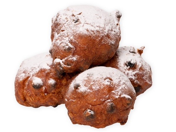 Oliebol met rozijnen en appel 10 stuks