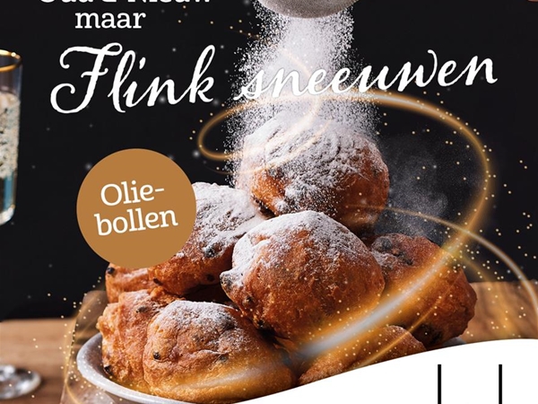 Oliebol met rozijnen en appel 10 stuks